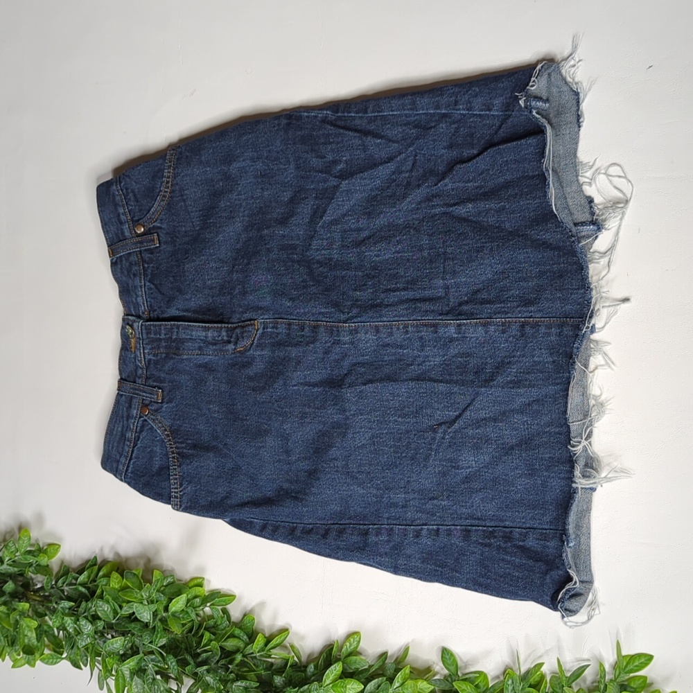 Mavi Tania denim skirt frayed hem size xs